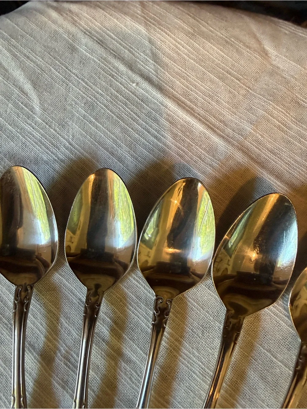 Vtg Oneida Northland Teaspoons Dinner Spoons 6”- Set of 6